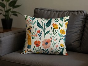 Fata de perna din bumbac FLOVINA POLY 45x45 cm, colorat