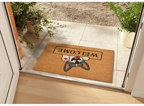 Covoraș de intrare din fibre de cocos 75x45 cm Welcome &amp; Dog - Hanse Home