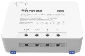 Releu inteligent Wi-Fi cu monitorizare a energiei Sonoff POWR3 (25A/5500W)