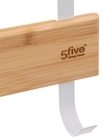 Cuier din bambus pentru prosoape Culoare alb, NATUREO