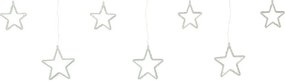 Decorațiune luminoasă pentru exterior Stars,200x60cm, LED, alb strălucitor, temporizator, 200 cm