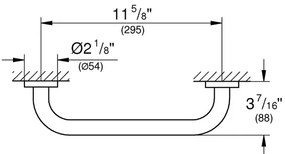 Maner de sustinere Grohe Essentials 35 cm auriu periat Cool Sunrise