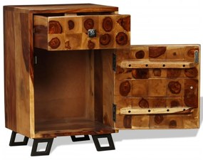 Noptiera, lemn masiv de sheesham, 37x30x54 cm
