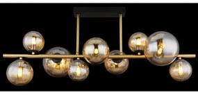 Lustră LED pe tijă RIHA 9xG9/3W/230V alamă Globo 56135-9D