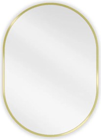 Mexen Loft oglindă de baie ovală 70 x 50 cm, ramă aurie - 9851-070-050-000-50