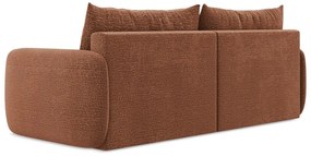 Canapea cărămizie extensibilă/cu spațiu de depozitare 238 cm Kalena – Makamii