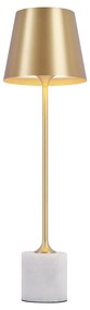 Lampă de masă modernă aurie 37cm incl. LED Dimmable IP54 Reîncărcabilă - Topi