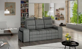 Canapea trei locuri Wendell (gri) (cu taburete). 1031761