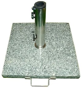 Suport de umbrele - granit / oțel inoxidabil 25 kg