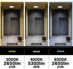 Plafonieră LED dimabilă cu ventilator LIBYA LED/48W/230V 3000-6500K + telecomandă