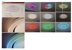 Plafonieră dimabilă LED RGBW/38,5W RAINBOW 230V Paulmann 70547 + telecomandă