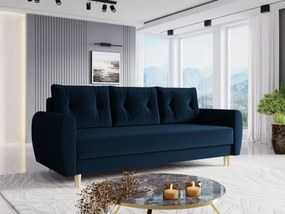 Canapea extensibilă Keklat (albastru) (cu sp. depozitare). Promo -16%. 1105550