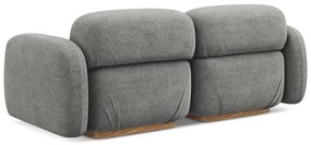 Canapea modulară gri cu tapițerie din țesătură bouclé 190 cm Ailani – Makamii