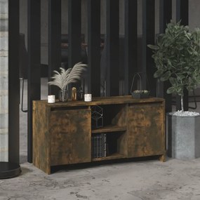 vidaXL Comodă TV, stejar fumuriu, 102x37,5x52,5 cm, lemn prelucrat