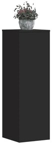 vidaXL Suporturi plante, 2 buc., negru, 33x33x100 cm, lemn prelucrat