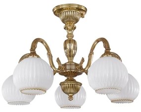 Lustra aplicata cu 5 brate din alama design italian 9300