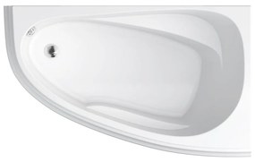 Cada baie pe colt Cersanit Joanna New, 160 x 95 cm, asimetrica, orientare dreapta, alba 1600x950 mm, Dreapta