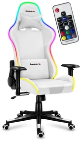 Fotoliu gaming Fusion 6.2 (alb + multicolor) (cu iluminat LED). 1087488