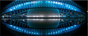 Tablou cu stadion de fotbal (120x50 cm)