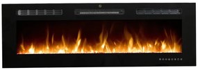 Șemineu electric de perete si încastrat – design modern, căldură instant, atmosferă premium, control total, 127x12x42 cm