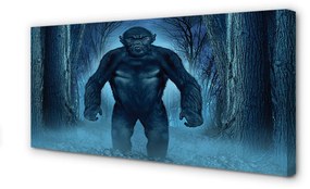 Tablouri canvas Gorilla copaci de pădure