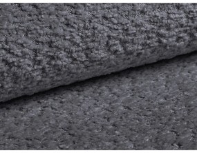 Canapea gri închis extensibilă cu tapițerie din țesătură bouclé 206 cm Kemi – Cosmopolitan Design