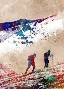 Ilustrație Mountaineers Sport Art, Justyna Jaszke