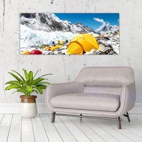 Tablou - Camping la munte (120x50 cm)