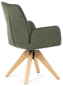 Scaun de sufragerie DCH-C2148 GRN2 cu materialimpermeabil
