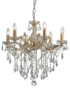 Lustra clasica cristal 6 becuri E14 FLORIAN 035635 IDEAL LUX
