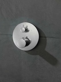 Baterie dus termostatata incastrata Hansgrohe Axor Uno cu divertor