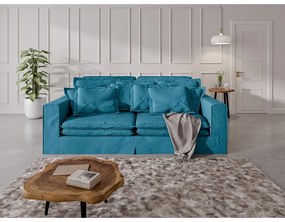 Canapea albastru-deschis 236 cm Nora – Ropez