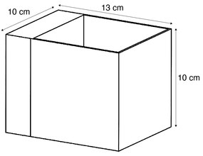 Lampă de perete modernă bronz închis, incl. LED și dimmer tactil reîncărcabil - Joris