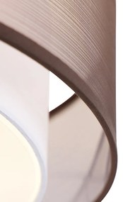 Plafoniera modernă maro și albă 50 cm 3 lumini - Drum Duo