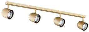 Plafoniera cu 4 spoturi design modern Isola auriu