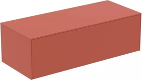 Dulap baza suspendat Ideal Standard Atelier Conca rosu - oranj mat 1 sertar cu blat 120 cm