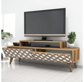 Masă TV/Dulap Clementine (Nuc + Alb). 1088565