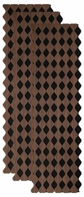 Panou riflaj acustic decorativ, MDF si pasla, AC56, 240x30x1.8cm, Nuc