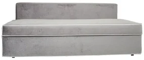 Canapea Extensibila New Modulo, 3 Locuri, Lada Depozitare, Gri si Alb, 194 Cm