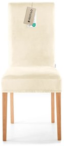 Restilo Husă pentru scaun Sento crem, 48 x 48 x 58+ 10 cm, set de 4 bucăți