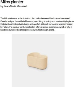 Ghiveci plante design decorativ modern exterior/interior MILOS I