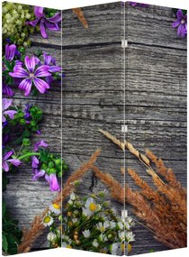Paravan - Flori de câmp (126x170 cm)