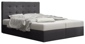 Pat matrimonial Boxspring 180 cm Duel 1 (gri deschis) ( cu saltea și sp. depozitare). 1046440