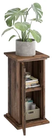 FMD Măsuță decorativă cu ușă, old style dark, 57,4 cm