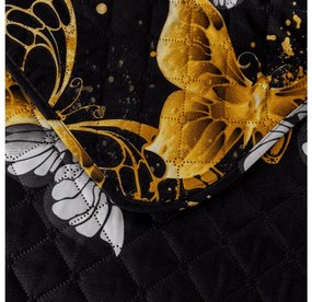 Cuvertura de pat GOLD BUTTERFLY negru Dimensiune: 220 x 240 cm