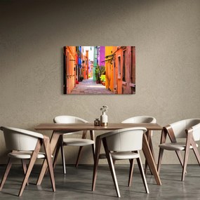 Tablou cu străduță colorata italiană (90x60 cm)