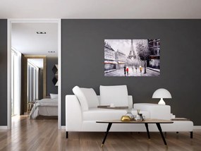 Tablou - Pictură în ulei, Paris (90x60 cm)