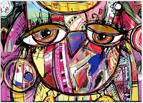 Tablou - Artă stradală - bufniță (70x50 cm)