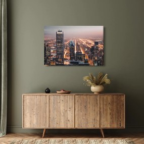 Tabloul cu metropolă luminată (90x60 cm)