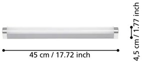 Aplică LED pentru oglindă de baie Eglo 99776 TRAGACETE LED/7,5W/230V IP44 45 cm